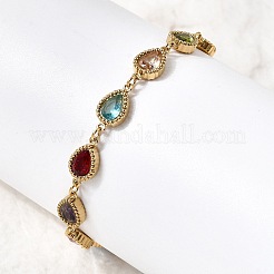 Bracelets à maillons en acier inoxydable 304 pour femmes&nbsp;BJEW-A093-01A-G