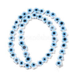 Fatti a mano in vetro murano male occhio fili di perline&nbsp;LAMP-G166-02