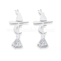 Colgantes grandes de acero inoxidable 201 de Halloween que no se deslustran&nbsp;STAS-N090-LA984-1