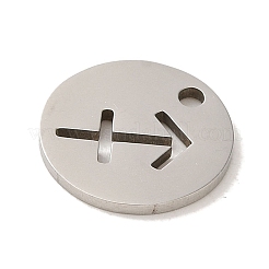 Anlaufgeschützte Charms aus Edelstahl 201&nbsp;STAS-E217-10P-12