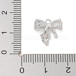 Ciondoli in ottone con pavé di zirconi chiari&nbsp;LS-KK-Z061-17P