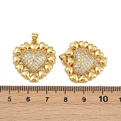 Colgante micropavé cubic zirconia de latón&nbsp;KK-C132-03G-G