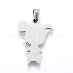 Pendentifs en acier inoxydable 304 résistant au ternissement&nbsp;STAS-K162-026P