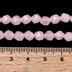 Natürlichen Rosenquarz Perlen Stränge&nbsp;G-Z119-A41-01
