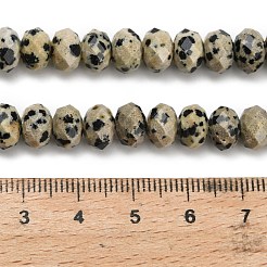 Natur Dalmatiner Jaspis Perlen Stränge&nbsp;G-Z111-A18