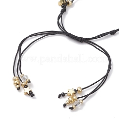 Bracelets multibrins réglables en pierres précieuses et fil de nylon&nbsp;BJEW-MZ00238
