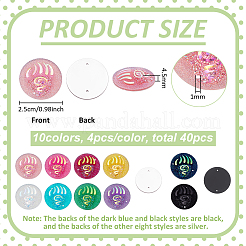 40 Stück 10 Farben&nbsp;DIY-FG0008-76