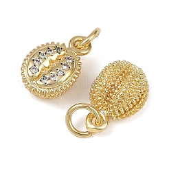 Pendentifs avec zircon cubiques à micro-pavés en laiton&nbsp;KK-I358-061G-A