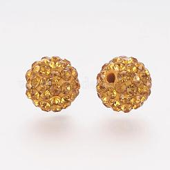 Polymer Ton Strass Perlen&nbsp;RB-K050-8mm-C09