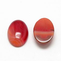 Natürliche gestreifte Achat-Cabochons&nbsp;G-R415-13x18-14