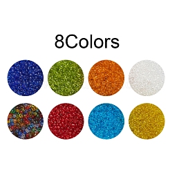 8 seme di vetro colorato&nbsp;SEED-YW0001-56