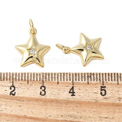 Ottone micro spianare fascino zirconi&nbsp;KK-F892-14G