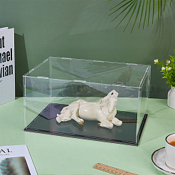 Vitrine für Minifiguren aus Acryl mit schwarzem Sockel&nbsp;ODIS-WH0031-13