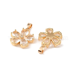 Pendenti in ottone e zirconi trasparenti&nbsp;KK-G558-05G