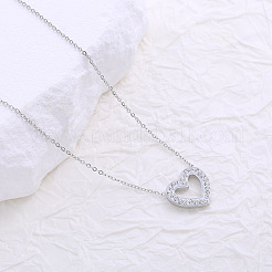 Collana con ciondolo a forma di cuore minimalista amis wheel per donna&nbsp;DZ6290-1