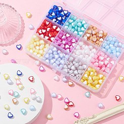 420pcs 12 Farben transparente Acrylperlen&nbsp;TACR-CJ0001-64