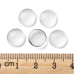 Transparente Glas Cabochons&nbsp;GGLA-R026-10mm