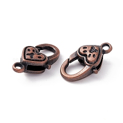 Tibetischen Stil Legierung Karabiner Schnallen&nbsp;TIBE-T002-27R-NR