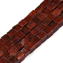 Rosso naturale perline di diaspro fili&nbsp;G-T139-6x6-12A
