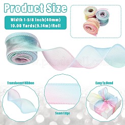 Cinta de organza de poliéster&nbsp;SRIB-FZC0001-001D