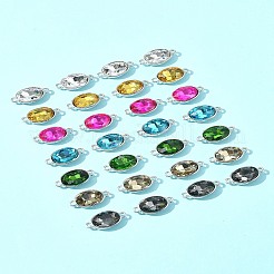28 pz 7 colori maglie/connettori in lega di vetro&nbsp;GLAA-FS0001-93