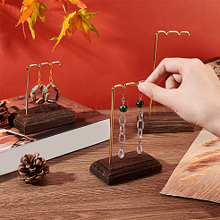 3 ensembles 3 tailles ensembles de présentoir de boucle d'oreille en fer&nbsp;EDIS-WH0024-09G