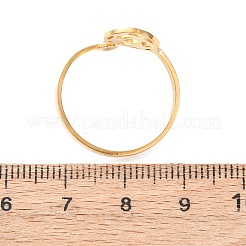 Anelli aperti con polsino in acciaio inossidabile 304&nbsp;RJEW-D337-01C-G