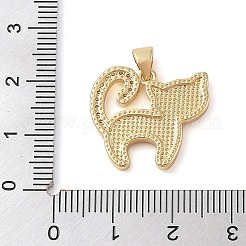 Messing micro pave klare zirkonia anhänger&nbsp;KK-I712-59G-02