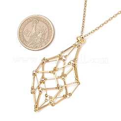 Pochette en macramé en acier inoxydable 304&nbsp;NJEW-JN05237-03