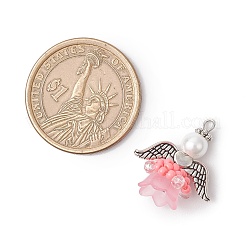 Pendentifs anges en perles de verre&nbsp;PALLOY-MZ00714-03