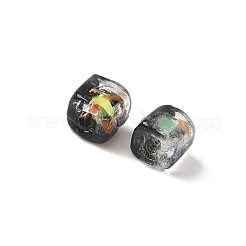 Peinture cuite faite à la main or sable perles filées&nbsp;LAMP-P072-01A-02