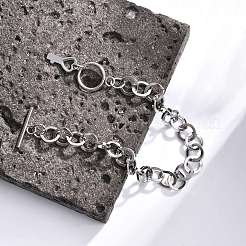 Bracciali a catena in acciaio inossidabile 304 anti-ossidazione&nbsp;BJEW-P237-08P