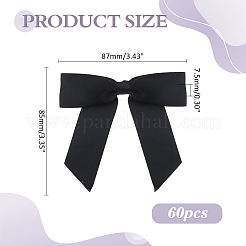 60 Stück Polyester-Drahtbinder mit Schleife&nbsp;DIY-ME0002-57
