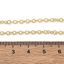 Colliers à chaîne en laiton de 2.7 mm pour femmes&nbsp;KK-CBA2293-07G