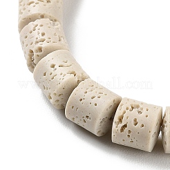 Brins de perles teintées en pierre de lave synthétique&nbsp;G-H311-05B-03