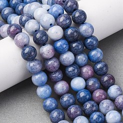 Colliers de perles de verre teintées à effet ombré&nbsp;GLAA-T031-01O-04