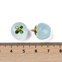 Pendentifs en forme de pomme en verre transparent&nbsp;X1-DGLA-E004-16E