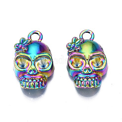 Supports de strass pendentif en alliage de couleur arc-en-ciel&nbsp;PALLOY-N163-136-NR