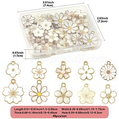 40pcs 10 styles de pendentifs en émail en alliage&nbsp;ENAM-FS0004-04B