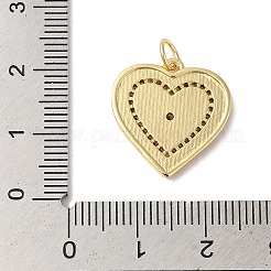 Anhänger aus vergoldetem Messing und Zirkonia&nbsp;KK-L216-053G
