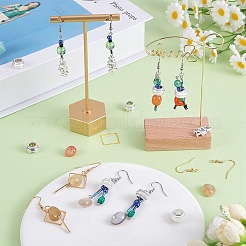Kit de fabricación de aretes colgantes de piedras preciosas de diy&nbsp;DIY-SZ0009-75