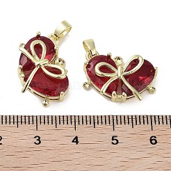 Echte 18 Karat vergoldete Messingglasanhänger&nbsp;KK-R161-02G-04