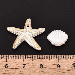 Perline di plastica ABS imitazione perla oceanica&nbsp;OACR-T029-79A