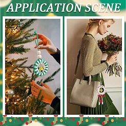 Weihnachtsmotiv DIY-Baumwollfäden Anhänger Dekoration Herstellungssets&nbsp;DIY-SC0028-31