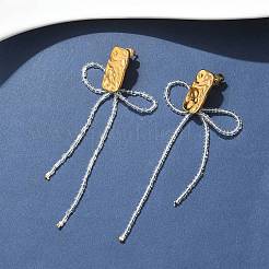 Boucles d'oreilles à tige en acier inoxydable 304&nbsp;EJEW-S253-10B-G
