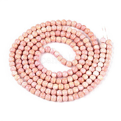 Chapelet de perles en verre baking paint&nbsp;DGLA-N016-4mm-M