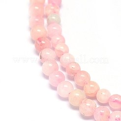 Fili di perline morganite naturale&nbsp;G-F602-12-4mm