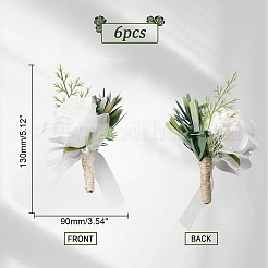 Seidentuch künstliche Blume Boutonniere&nbsp;AJEW-WH0258-295