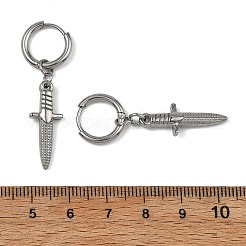 Pendientes de aro de acero inoxidable 304 para mujer&nbsp;EJEW-JE07210