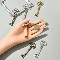 6 pz 3 colori pendenti grandi in lega di zinco stile tibetano&nbsp;FIND-FS0002-55